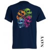 tricko vesele lebky tmave modre