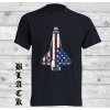 cerne tricko americký raketoplán