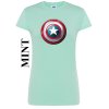 damske tricko mintove zelene kapitan Amerika