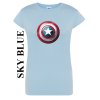 damske tricko svetle modre kapitan Amerika