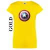 damske zlate zlute tricko kapitan Amerika