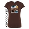 damske cokoladove hnede tricko moc orlu