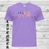 Bavlněné tričko s nápisem USA (vel. XXL pískové)