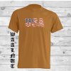 Bavlněné tričko s nápisem USA (vel. XXL pískové)