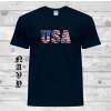 Bavlněné tričko s nápisem USA (vel. XXL pískové)