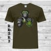khaki tricko 3 opice