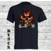 cerne biker tricko ohnivy kriz