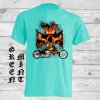 matove zelene triko motorka ohnivy kriz