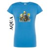 aqua modre damske tricko simpsoni call of duty