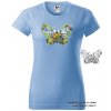 damske tricko nebesky modre motylci v motylu
