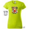 damske tricko neonove limetkove v raji