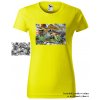 damske tricko citronove dinosauri na uteku