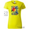 citronove damske tricko papousci