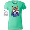 matove damske tricko neonova sova