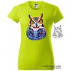 neonove limetkove damske tricko neonova sova