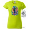 neonove limetkove damske tricko morsky konik