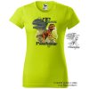 neonove limetkove damske tricko t rex predator