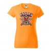 oranzove-levne-bavlnene-damske-tricko-negan-walking-dead