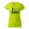 neonove-limetkove-levne-bavlnene-damske-tricko-miluji-travu-konopi