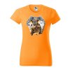 oranzove-damske-levne-bavlnene-tricko-sovy