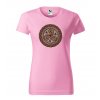 ruzove-levne-bavlnene-damske-tricko-slunečni-velky-kruh