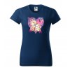 navy-modre-levne-bavlnene-damske-tricko-medvidek-zajicek-srdce