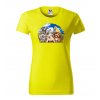 citronove-zlute-levne-bavlnene-damske-tricko-vesela-zviratka