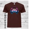 tricko stopro gamer cokoladove