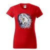 cervene-damske-levne-bavlnene-tricko-hlava-jednorozce