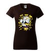 cokoladove-hnede-damske-levne-bavlnene-tricko-ksicht-Bart-Simpson