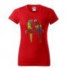 cervene-damske-levne-bavlnene-tricko-laska-papousci