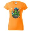 oranzove-damske-levne-bavlnene-tricko-bong-alien