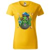 zlute-damske-levne-bavlnene-tricko-bong-alien