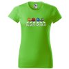 limetkove-zelene-damske-levne-bavlnene-tricko-pacman-Beatles