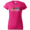 fuchsiove-ruzove-damske-levne-bavlnene-tricko-pacman-Beatles