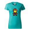 smaragdove-damske-levne-bavlnene-tricko-pixel-Iron-man