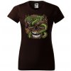 cokoladove-hnede-damske-levne-bavlnene-tricko-drak-lebka