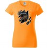 oranzove-damske-levne-bavlnene-tricko-trhajici-t-rex