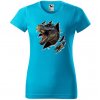 tyrkysove-damske-levne-bavlnene-tricko-trhajici-t-rex