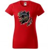 cervene-damske-levne-bavlnene-tricko-trhajici-t-rex