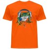 cihlove-oranzove-panske-bavlnene-tricko-DJ-zaba-sluchatka