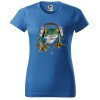 aqua-modre-damske-tricko-DJ-zaba-sluchatka