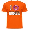 cihlove-oranzove-bavlnene-tricko-donut-Homer-Simpsons