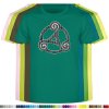 smaragdove-levne-bavlnene-tricko-keltsky-symbol-triskel