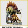 damske-tricko-s-dinosaurem-stegosaurus