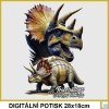 damske-tricko-s-dinosaurem-triceratops