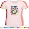 svetle-ruzove-damske-bavlnene-levne-tricko-barevna-sova