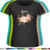 cerne-damske-tricko-kvetina-love-laska