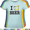 millennial-mintove-damske-tricko-srdce-miluji-pivo