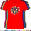 cervene-damske-tricko-slozeni-Rubik-kostka